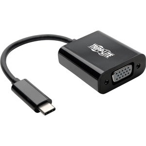 Tripp Lite series USB-C to VGA Adapter, Thunderbolt 3 - M/F, USB 3.1, 1080p, Black 