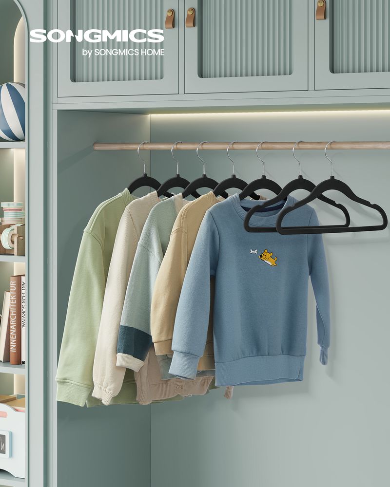 SONGMICS Kids Hangers for Closet 