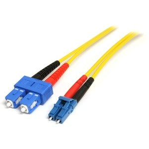 1m Fiber Optic Cable - Single-Mode Duplex 9/125 LSZH Fiber Jumper Cord - LC/SC