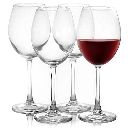 Pasabahce Enoteca 4 Piece 18.25 Ounce Bordeaux Wine Glass Set in Clear Glass - Free Shipping