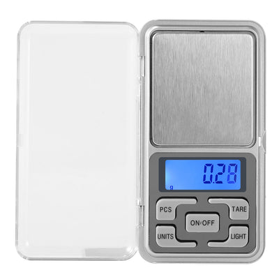 200g x 0.01g Digital Scale Pocket Jewelry Scale Kitchen Electronic Scale Tare Function w/ 5 Units LCD Backlit Display Auto-Off Tare Pcs Function 