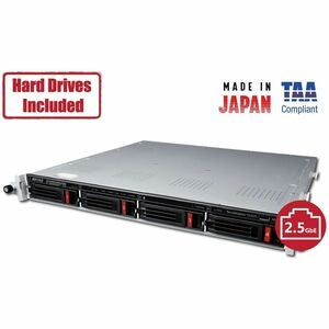 BUFFALO TeraStation 3420 4-Bay SMB 8TB (2x4TB) Rackmount NAS Storage w/ Hard Drives Included 