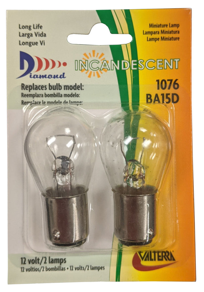 #1076 AUTOMOTIVE BULBS-2/PK