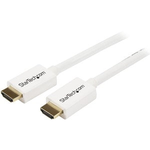 2m (6 ft) White CL3 In-wall High Speed HDMI Cable - Ultra HD 4k x 2k HDMI Cable - HDMI to HDMI M/M 