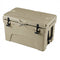 45 Quart Portable Hard Cooler Insulated Ice Chest Keeps Cool for up to 6 Days-Khaki