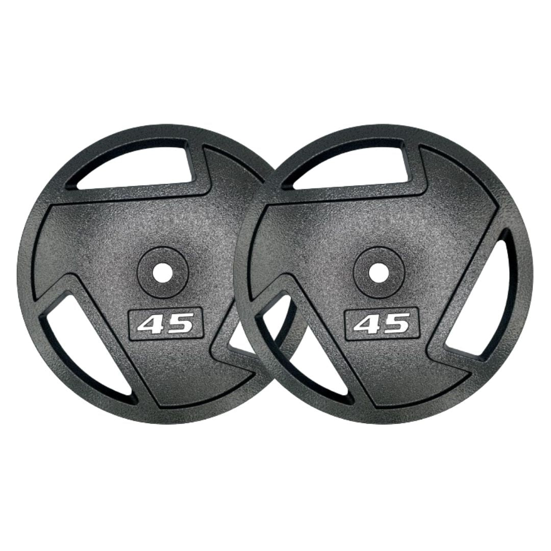 HAJEX Tri Grip Cast Iron Weight Plates 