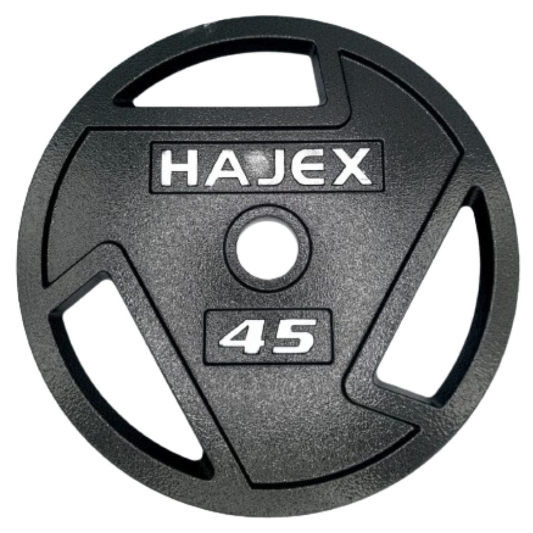 HAJEX Tri Grip Cast Iron Weight Plates 
