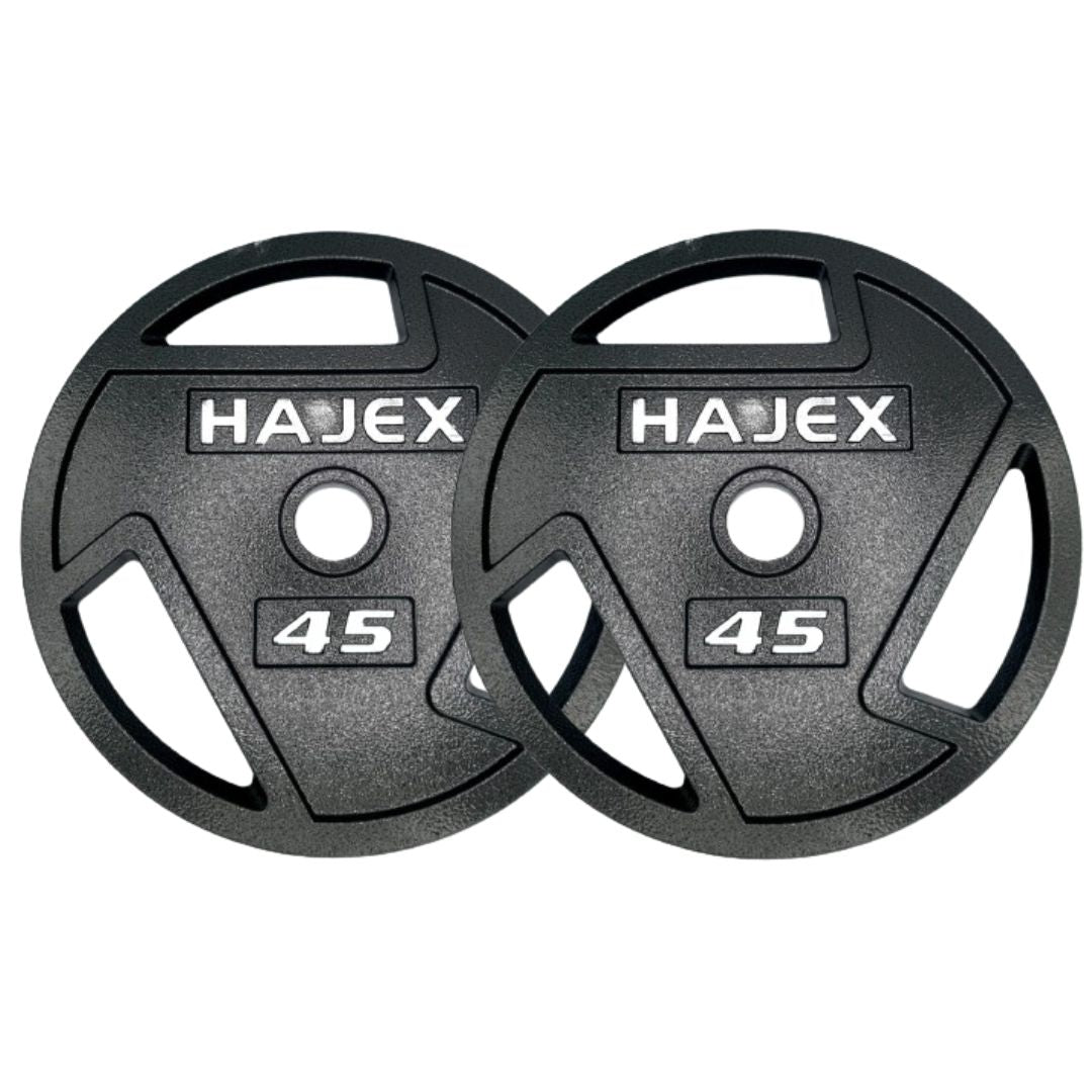 HAJEX Tri Grip Cast Iron Weight Plates 