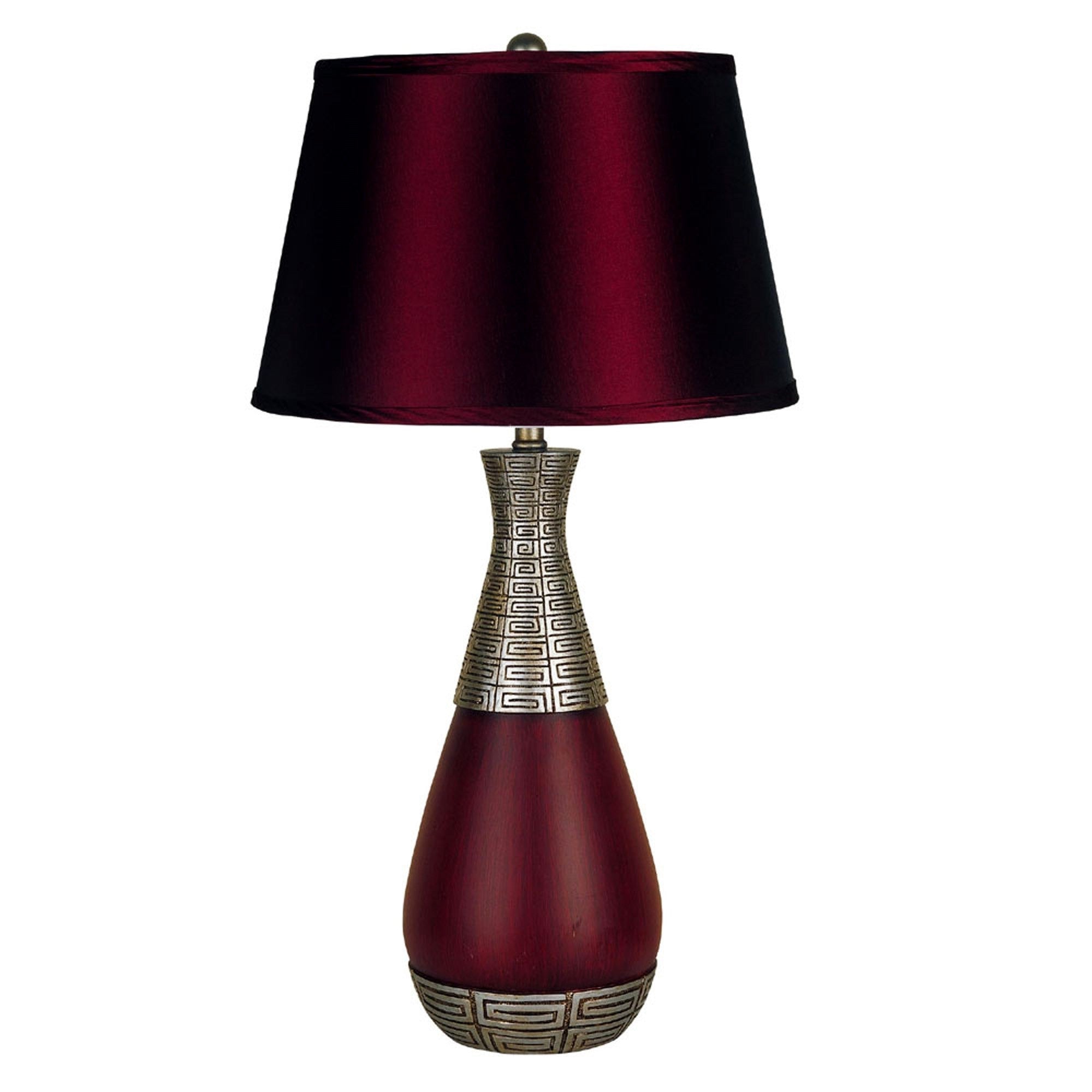 Contemporary Maroon Table Lamp