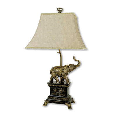 Antique Elephant Table Lamp 