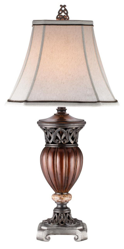 Traditional Roman Style Table Lamp with Bronze Finish 