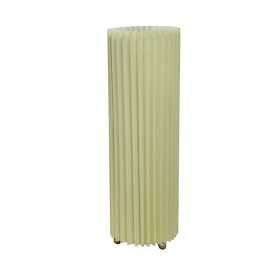 17" Off-White Metal Bedside Table Lamp With Off-White Shade 