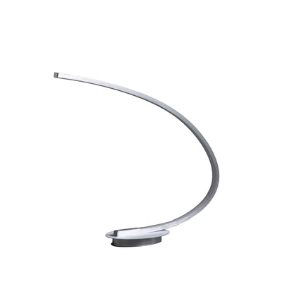 16" Silver Metal Desk Led Table Lamp 