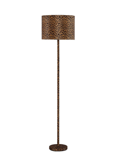59" Orange And Black Metal Bedside Table Lamp With Orange And Black Drum Shade 