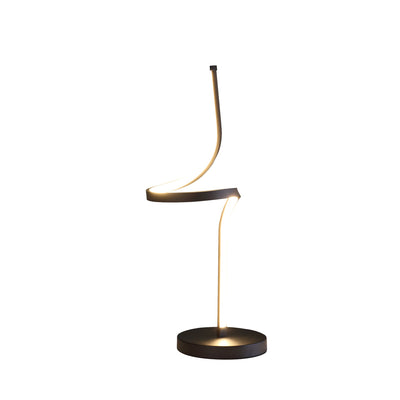 22" Black Bedside Led Table Lamp 