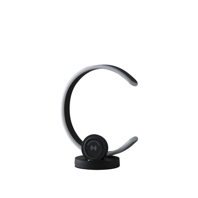 13" Black Contempo Shape LED  with USB Desk or Table Lamp 
