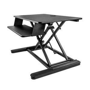 Sit Stand Desk Converter - Keyboard Tray - Height Adjustable Ergonomic Desktop/Tabletop Standing Desk - Large 35"x21" Surface