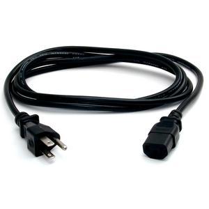 6ft 1(1.8m) Computer Power Cord, NEMA 5-15P to C13, 10A 125V, 18AWG, Black Replacement AC PC Power Cord, TV/Monitor Power Cable