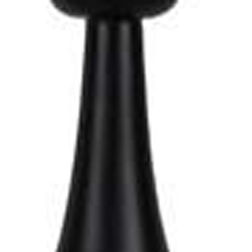 27" Black Standard Table Lamp Black White