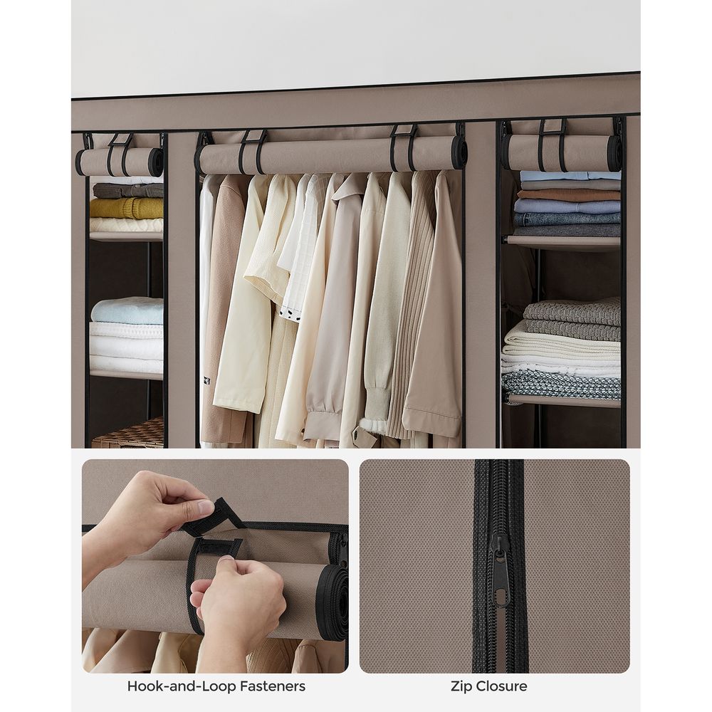 SONGMICS Portable Closet with Non-Woven Fabric Cover 