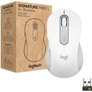 Logitech Signature M650 L for Business (Off-White) - Brown Box 