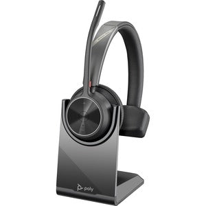 Poly Voyager 4310 UC Monaural Headset + BT700 USB-A Adapter + Charging Stand 