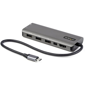 USB C Multiport Adapter, USB-C to HDMI or mDP 4K 60Hz, 100W PD Pass-Through, 4x 10Gbps USB, USB Type-C Mini Dock, w/12" Cable 