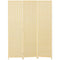 Woven Bamboo Room Divider, 3 Panel Folding Indoor Privacy Screens for Home Office, Natural Wood