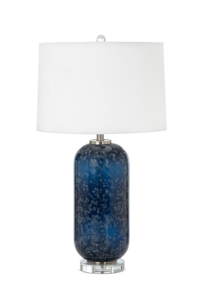 Set Of Two 30" Crystal Crystal Table Lamps With White Drum Shade 