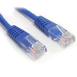 25 ft Blue Molded Cat5e UTP Patch Cable 