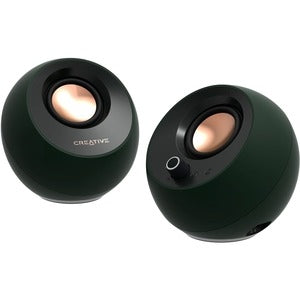 Creative Pebble Pro 2.0 Portable Bluetooth Speaker System - 10 W RMS - Alpine Green 