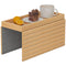 Bamboo Couch Arm Tray, Sofa Armrest Tray with Flexible Roll-up Design and Wide Compartment, Natural