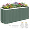 Galvanized Raised Garden Bed, Deep Rot Planter Box, Outdoor Garden Bed with Plant Labels, 5' x 2' x 2', Light Green