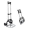 Folding Hand Truck and Dolly with 2 Wheels for Moving, Heavy Duty Luggage Handcart, Aluminum Box Cart with 3 Level Adjustable Telescoping Handle for 154lbs Load Capacity