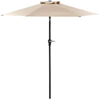Outsunny Patio Sun Umbrella, Outdoor Parasol with 6 Ribs, Khaki 