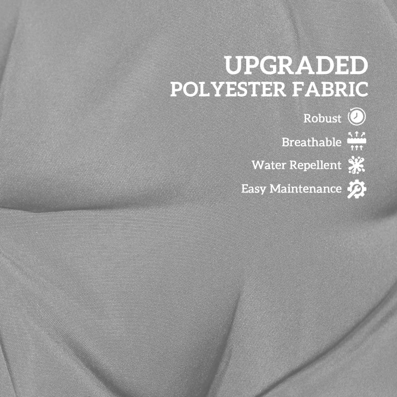 Outdoor Lounge Chair Cushion with Zipper Reversible Chaise Lounge Cushion for Patio Indoor/Outdoor Dark Grey