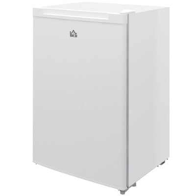 HOMCOM Upright Freezer, 3 Cu.Ft Mini Freezer with Reversible Single Door, Adjustable Thermostat for Home, Dorm, White 
