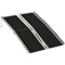 HOMCOM Portable Aluminum Scooter Ramp: 4ft Non-Skid Surface, Foldable Design for Mobility Assistance