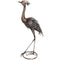 Garden Statue Heron Standing Lawn Sculpture Statue Ornament with Stakes for Lawn 12.2
