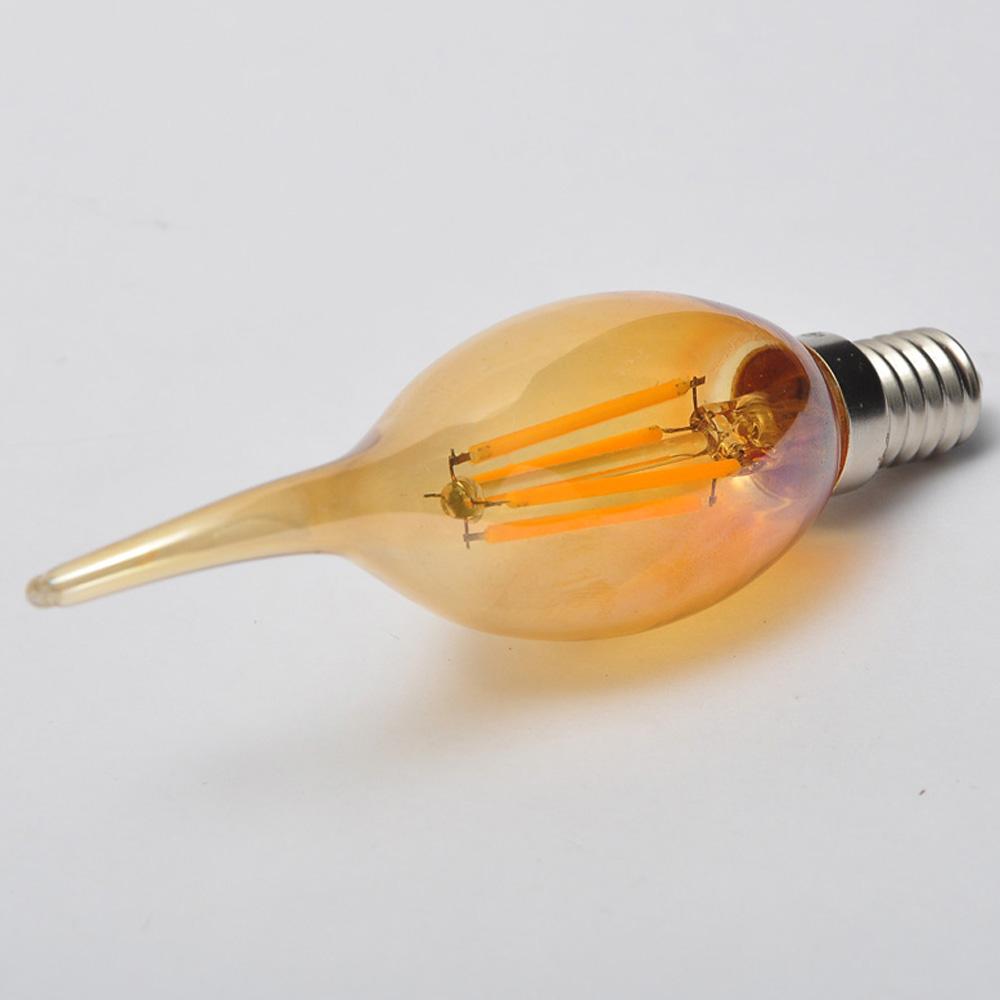 E12 4W C35 LED Candelabra Bulbs 2200K Warm White Dimmable LED Filament Bulb~1041