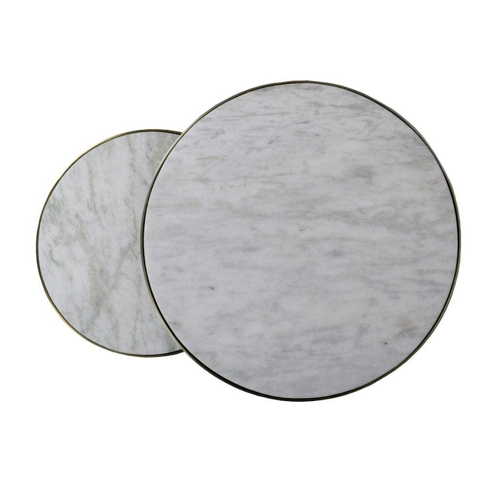 Harlo Round Marble Nesting Tables 