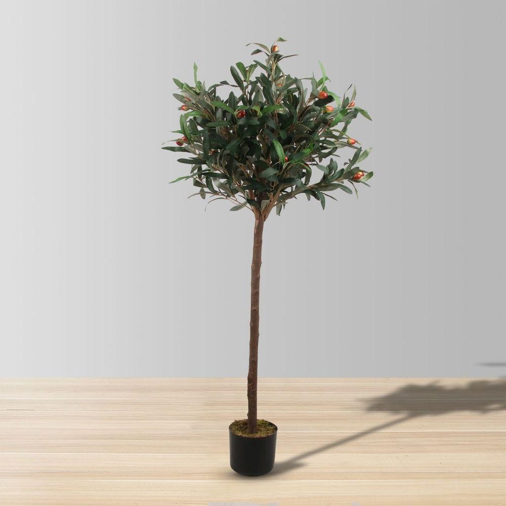 Obee Artificial Olive Tree Potted Plant 4.3' 