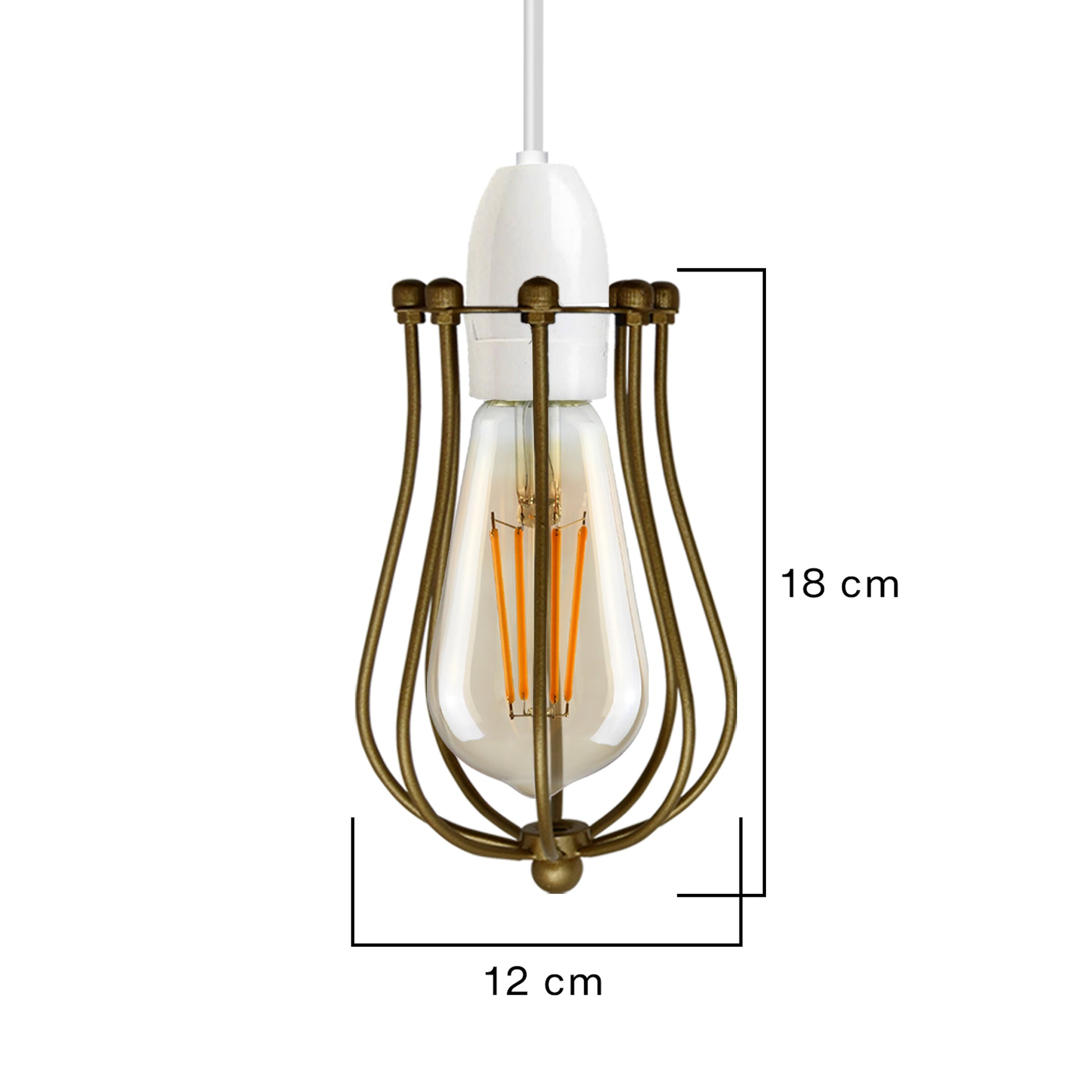 Modern Easy Fit Metal Wire Cage Balloon Shape ~1778