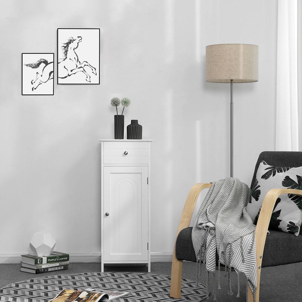 VASAGLE Slim Profile Bathroom Cabinet 