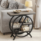 4-Tier End Table, Small Industrial Side Table with Storage Shelves, Compact Snack Table for Living Room & Bedroom