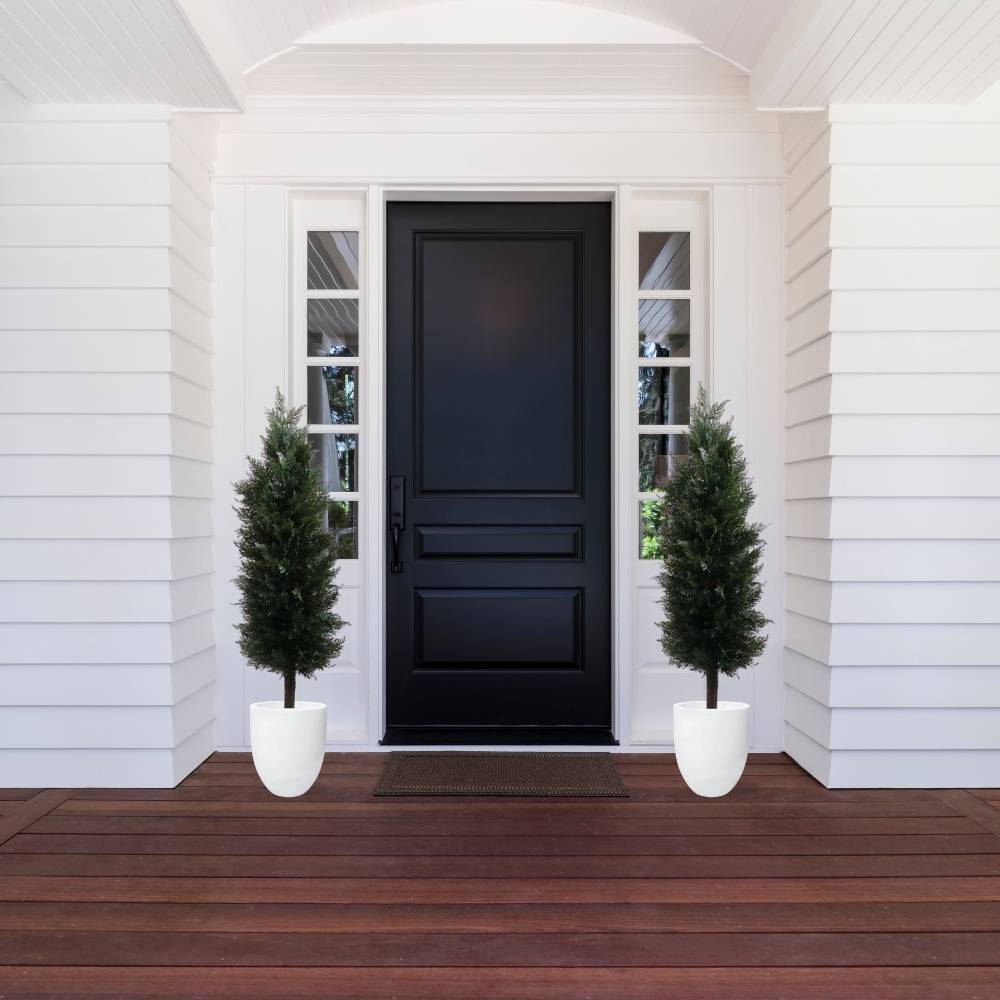 Leeds Faux Potted Cedar Topiary Plant (Multiple Size) 