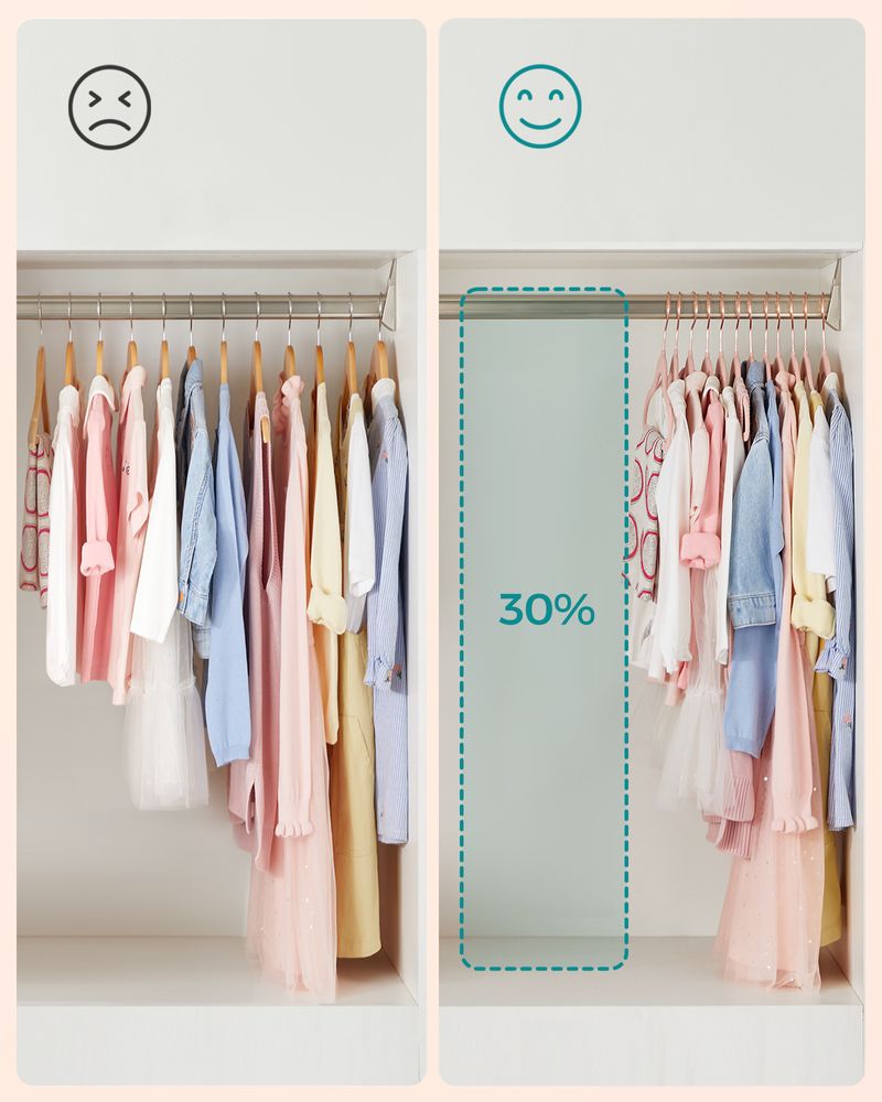 SONGMICS Kids Hangers for Closet 