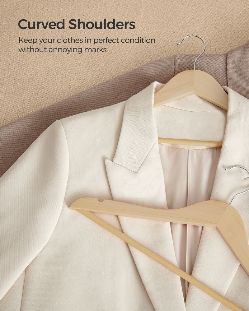 SONGMICS Wooden Coat Hangers 
