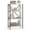 4-Tier Bookshelf with Heavy-Duty Metal Frame-White
