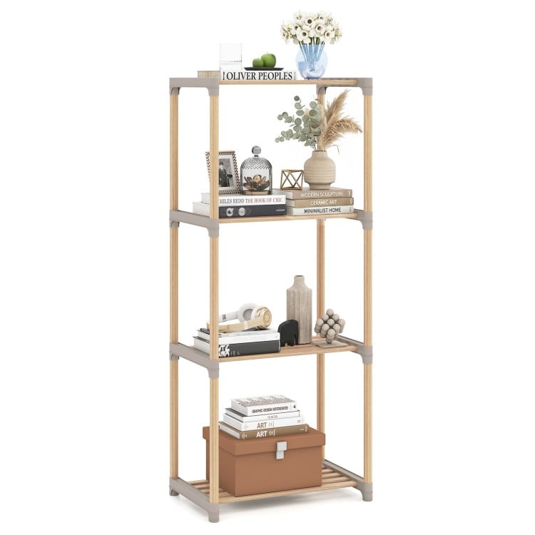 5-Tier Bookshelf with Open Shelves for Home Office and Bathroom-5-Tier